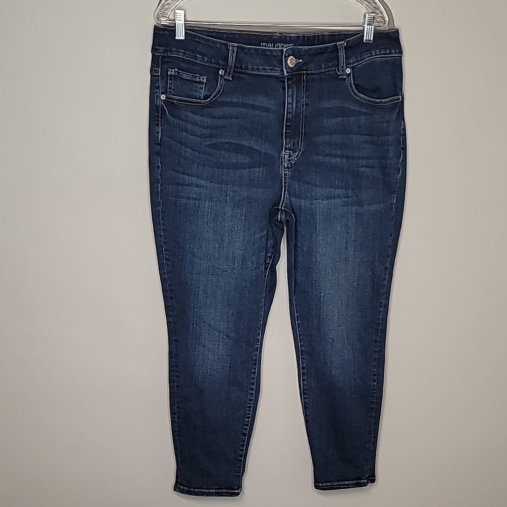 Maurices Dark Blue High Rise Jeans